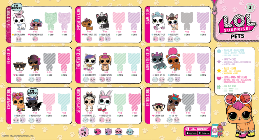 lol pets series 3 checklist